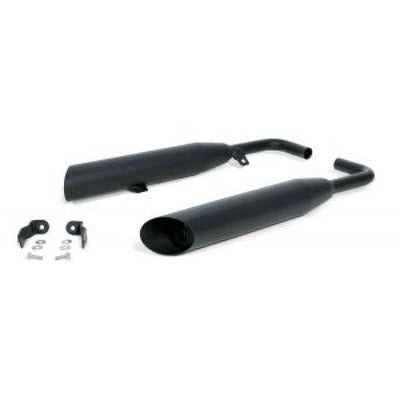 Remus 2017 Triumph Bonneville Bobber 57 kW (Euro 4) Custom Slash Cut Black Slip On - Left Side