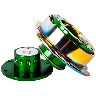 NRG Quick Release Gen 2.5 - Green Body / Neochrome Ring