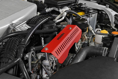 PERRIN 22-25 Subaru WRX Pulley Cover - Red (SHORT - For Use w/PERRIN AOS)