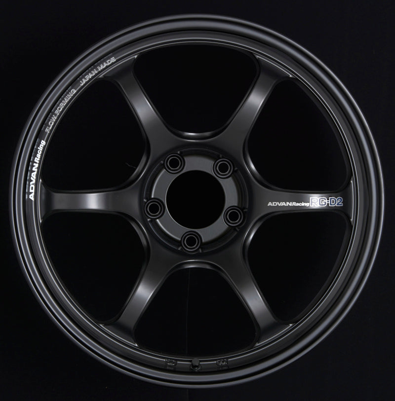 Advan RG-D2 16x6.5 +45 4x100 Semi Gloss Black Wheel