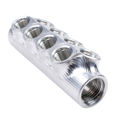 Aeromotive Fuel Distribution Log (10-Ports) (2) -10 AN/(8) -6 AN