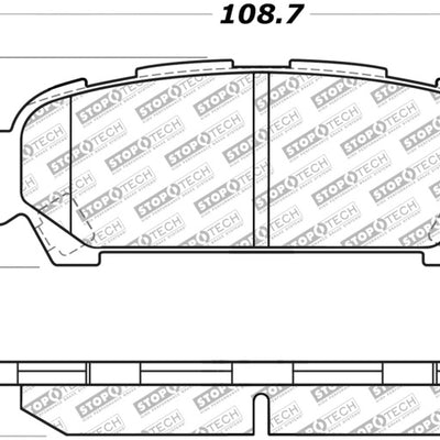 StopTech Street Select Brake Pads - Front