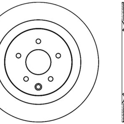StopTech Power Slot 09 Nissan 370z / 08-09 Infiniti G37 Slotted Rear Right CRYO Rotor