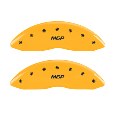 MGP 4 Caliper Covers Engraved Front & Rear MGP Yellow Finish Black Char 2006 Mercedes-Benz SL500
