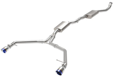 aFe MACH Force-Xp 13-16 Audi Allroad L4 SS Cat-Back Exhaust w/ Blue Flame Tips