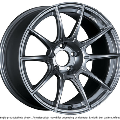 SSR GTX01 18x9.5 5x114.3 22mm Offset Dark Silver Wheel Evo 8 9 X / G35 / 350z / 370z