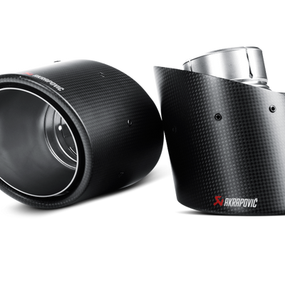 Akrapovic 09-16 Volkswagen Scirocco R Tail Pipe Set (Carbon)