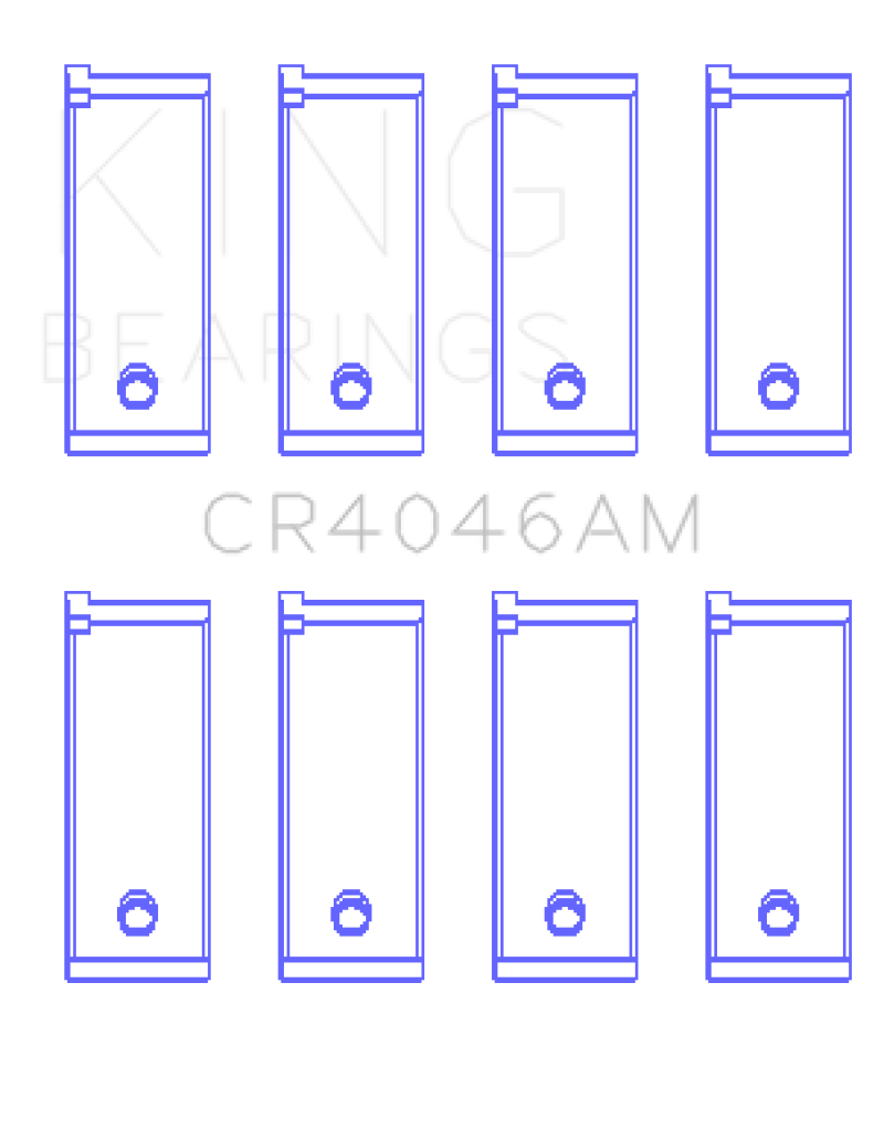 King Engine Bearings Acura D16A1 Rod Bearing Set - Size STD