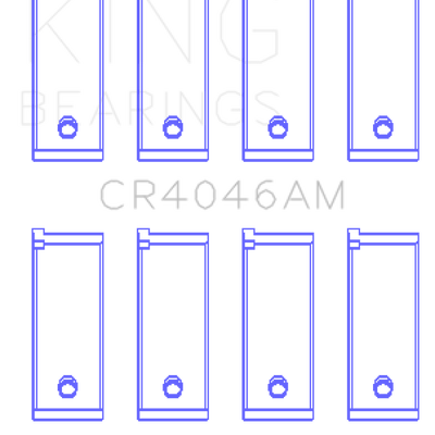 King Engine Bearings Acura D16A1 Rod Bearing Set - Size STD