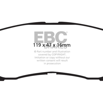 EBC 07-09 Hyundai Santa Fe 2.7 Greenstuff Rear Brake Pads