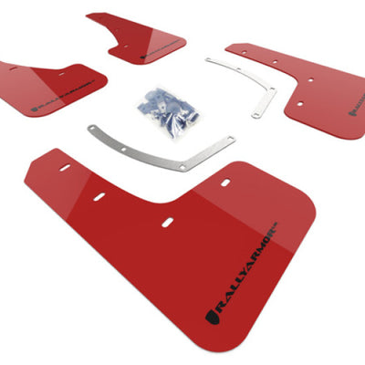Rally Armor 18-25 Subaru Ascent Red UR Mud Flap w/Black Logo