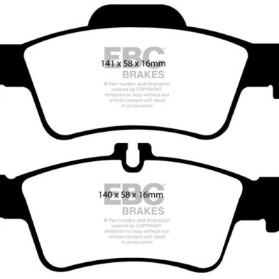 EBC 04-06 Mercedes-Benz CL500 5.0 Yellowstuff Rear Brake Pads