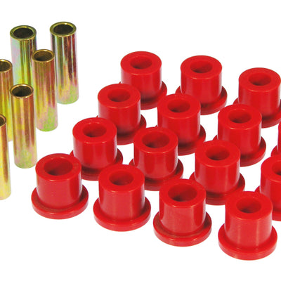 Prothane 68-72 Ford F250 2wd Rear Spring & Shackle Bushings - Red