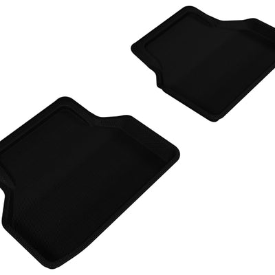 3D MAXpider 2004-2010 BMW 5 Series E60 Kagu 2nd Row Floormats - Black