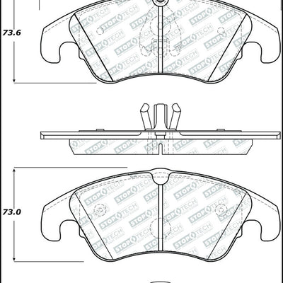StopTech Street Select 08-17 Audi A5 Front Brake Pads
