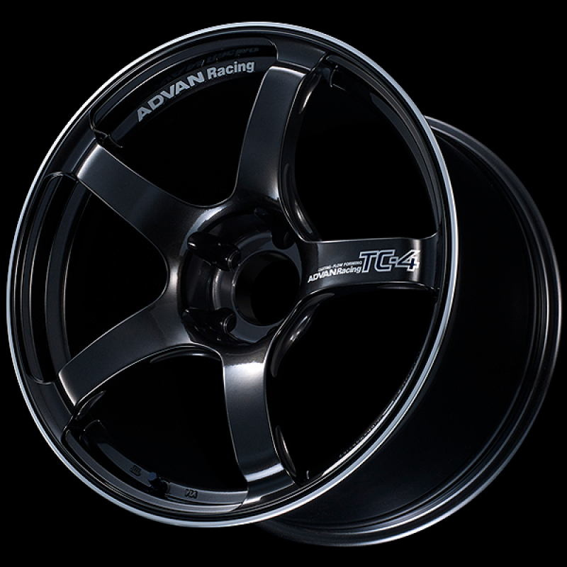 Advan TC4 18x9 +53 5x120 Racing Black Gunmetallic and Ring Wheel