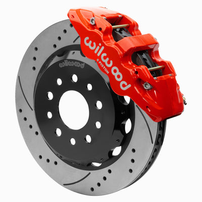 Wilwood 18-25 Jeep JL AERO6 Front Hat Kit 14.00 Red SRP w/Lines