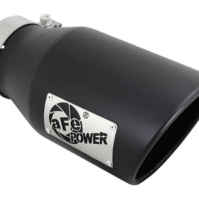 aFe Diesel Exhaust Tip Bolt On Black 4in Inlet x 6in Outlet x 12in