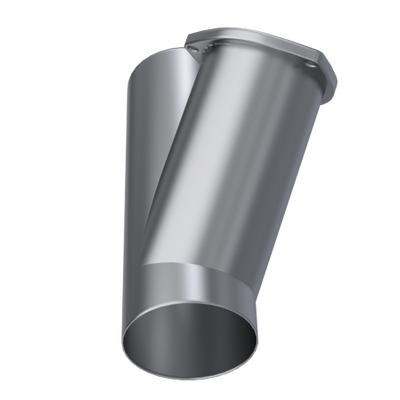 QTP 4in Weld-On QTEC Exhaust Cutout Y-Pipe