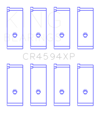 King Engine Bearings Suzuki M18A/M16A/M16A (Size STD) Performance Rod Bearing Set