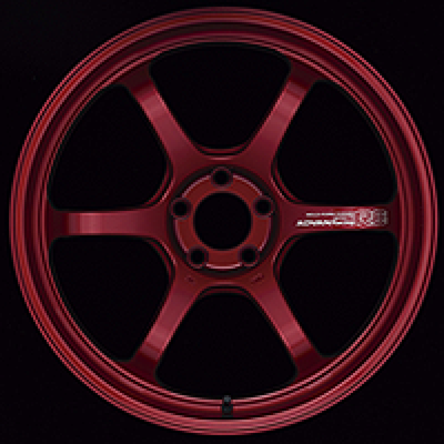 Advan R6 20x11 +5mm 5x114.3 Racing Candy Red Wheel
