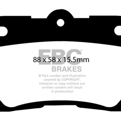 EBC 06-07 Lexus GS300 3.0 Ultimax2 Rear Brake Pads