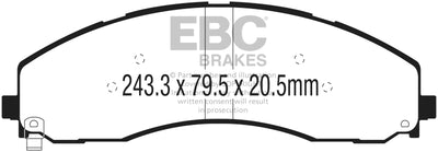 EBC 2017+ Ford F-450 Bluestuff Front Brake Pads