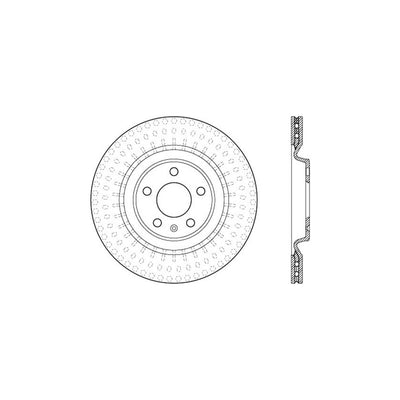 Stoptech 10-19 Audi S4 Premium Rear CryoStop Brake Rotor