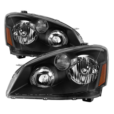 xTune Nissan Altima 05-06 Halogen Model Only OEM Style Black Bezel Headlights HD-JH-NA05-AM-BK