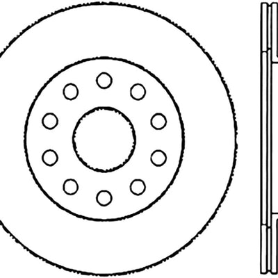 StopTech Sport Slotted (CRYO) 92-95 Toyota MR2 Turbo Rear Left Slotted Rotor