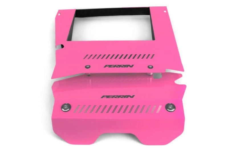 PERRIN 15-21 Subaru WRX Engine Cover Kit (Intercooler & Pulley Covers Incl.) - Hyper Pink
