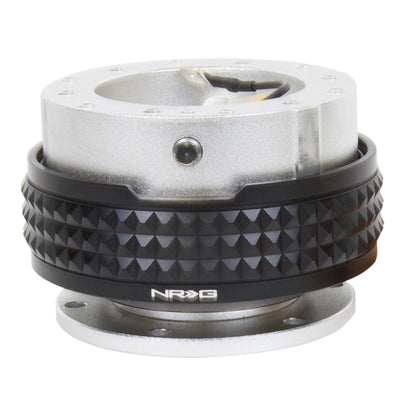 NRG Quick Release Kit - Pyramid Edition - Silver Body / Black Pyramid Ring