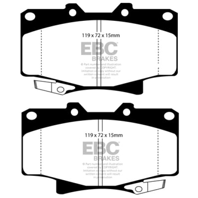 EBC 96-97 Lexus LX450 4.5 Greenstuff Front Brake Pads