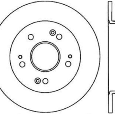 Stoptech Honda 99-01 Prelude / 06-13 Civic Si / 13-14 Acura ILX Rear Performance Cryo Rotor