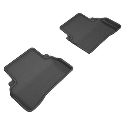 3D MAXpider 2015-2020 Mercedes Benz C-Class Sedan W205 Kagu 2nd Row Floormats - Black