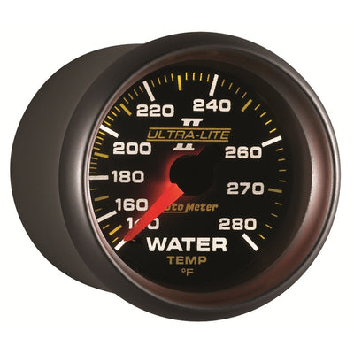 Autometer Ultra-Lite II 52mm 140-280 Deg F Mechanical Water Temp Gauge