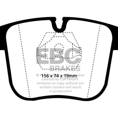 EBC 91-93 BMW 850 5.0 Redstuff Front Brake Pads
