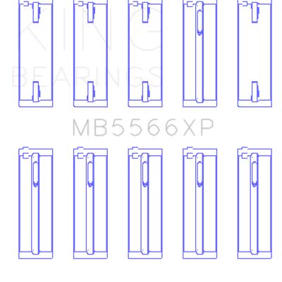 King Engine Bearings Audi A4 1.8L AEB Performance Main Bearing Set - Size STD