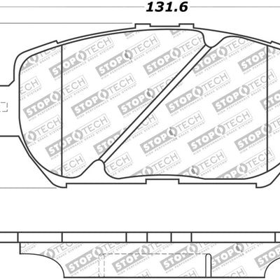 StopTech Street Touring 06 Lexus GS / 09-10 IS Front Brake Pads