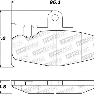 StopTech Street Rear Brake Pads 01-06 Lexus LS430