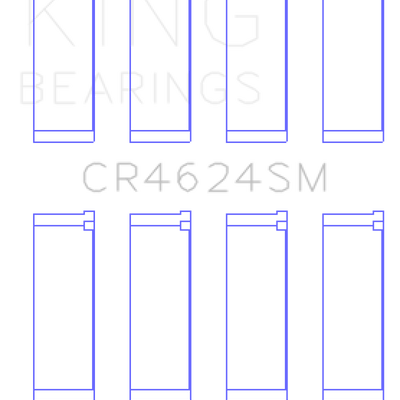 King Engine Bearings Hyundai G4KE / G4KC (Size +0.5) Rod Bearings (Set of 4)