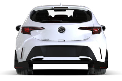 Rally Armor 18-25 Toyota Corolla Hatchback Black UR Mud Flap White Logo