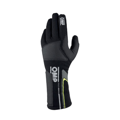OMP Pro Mech Evo Gloves Black - Size S (Fia 8856-2018)
