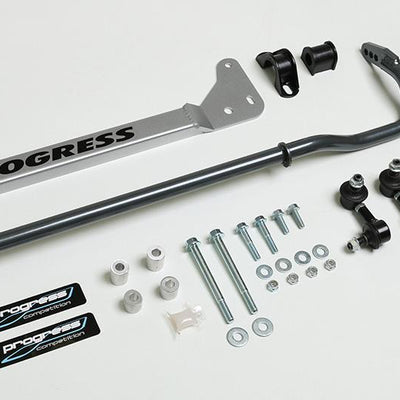 Progress Tech 96-00 Honda Civic Rear Sway Bar (22mm - Adjustable) Incl Bar Brace and Adj End Links