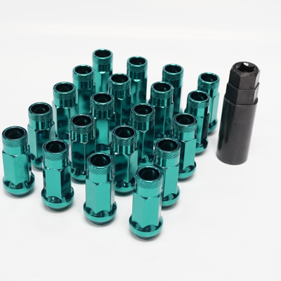 Wheel Mate 12x1.50 48mm Muteki SR48 Green Blue Open End Lug Nuts