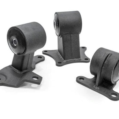 Innovative 90-93 Accord H/F Series Black Steel Mounts 75A Bushings (Auto EX to Manual 94-01 Trans)