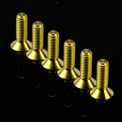 NRG Titanium Steering Wheel Screw Upgrade Kit (Conical) - Chrome Gold