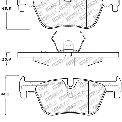 StopTech Street Select Brake Pads w/Hardware - Rear