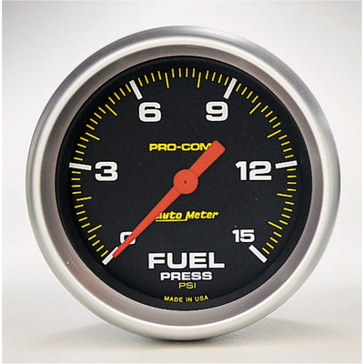 Autometer Pro-Comp Digital Stepper Motor 2-5/8in 0-15 PSI Fuel Pressure Gauge