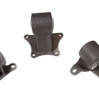 Innovative 90-93 Accord H/F Series Black Steel Mounts 75A Bushings